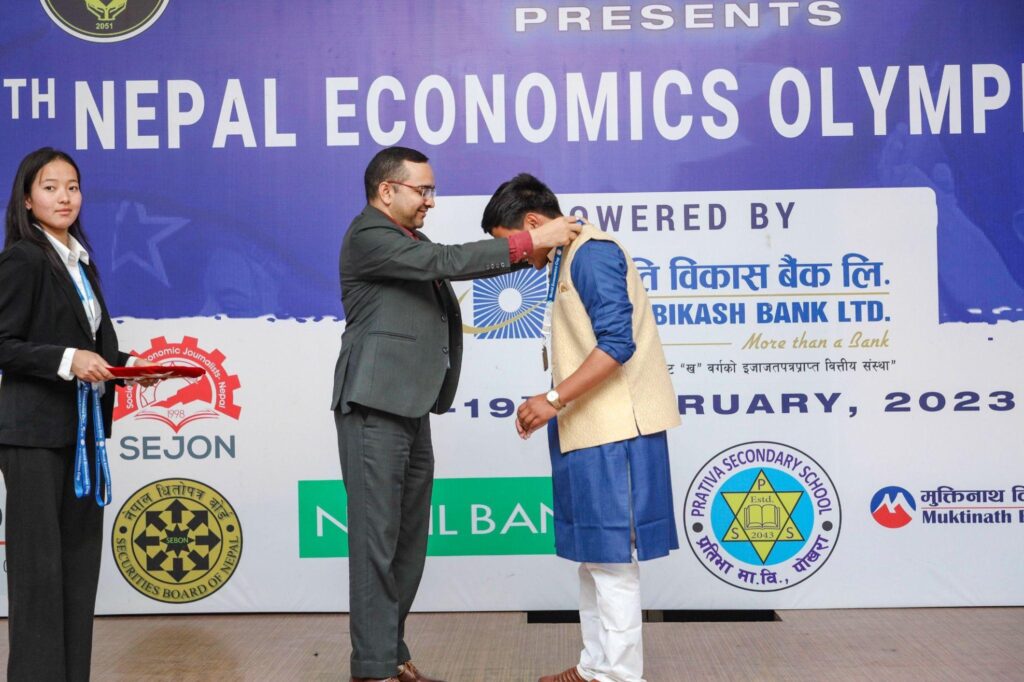 Represented Nepal in the World Economics Cup 2022 (China) and bagged a Silver Medal